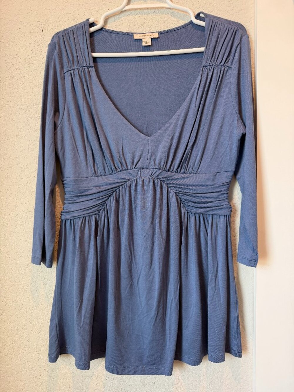 Boston Proper Blue Blouse Size Medium